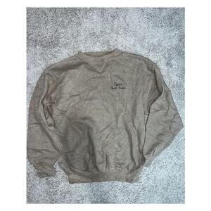 BAC textured long-sleeve sweater embroidered logo sz M